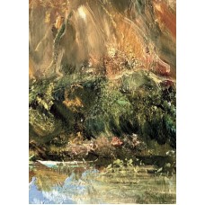 “Coal Heart” – Original Donbas Mining Landscape, Oil on Paper | Marina Stognieva